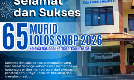 65 Murid SMAN 1 Mojosari Lolos SNBP 2026