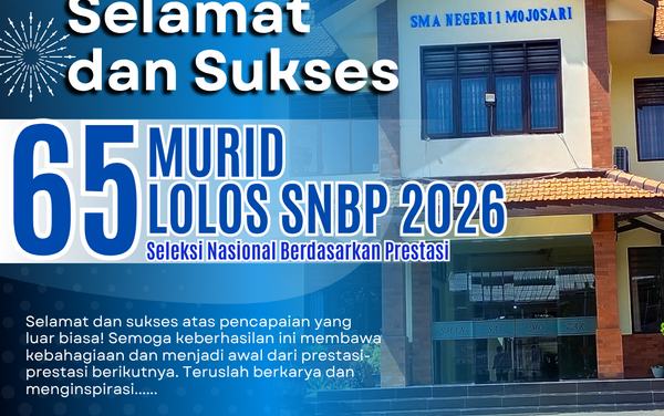 65 Murid SMAN 1 Mojosari Lolos SNBP 2026